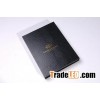 Leather cover hardback book with slipcase printing
