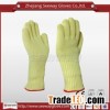 Seeway long cuff aramid heat resist fireproof safety glove