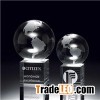 Custom Crystal Globe On Crystal Cube