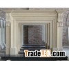 Natural stone marble fireplace