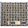 Crema Marfil Mixed Dark Emperador marble mosaic tile