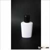 60ml cosmetic plastic bottle, small HDPE white cosmetic bott