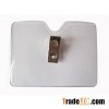 Horizontal Clear Vinyl Name Card Holder with Badge Clip