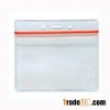 Clear Vinyl Badge Holder with Ziplock