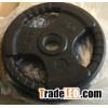 Black Rubber Coated Olympic Plate
