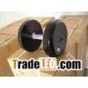 Black Rubber Coated Dumbbell