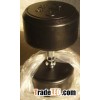 Fixed Black Rubber Dumbbell
