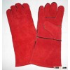 Red Leather Welding Glove