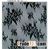 Black Swiss Voile Lace Fabric