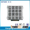 Backlight metal gate opener keypad with 4x4 button