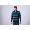 Blue and black Long Sleeve Cotton men sweater