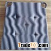 Cotton stripe kitchen chair pads, seat pads, table linen
