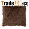 brown faux fur cushion cover without filling