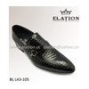 Full embossed leather dress shoes for men