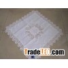 Tablecloth with guipure and lace
