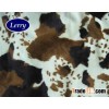 cow printed faux fur