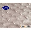 Minky heart dotted EF velboa fabric