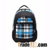 Blue Plaid Children Book Bag Backpack Kids School Shoulder Bag