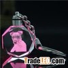 PersonalizeLED Crystal Keyring With Dog Picture