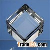 Beveled Edged Crystal Cube