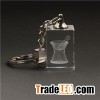 3d Photo Engraved Crystal Cube Keychain