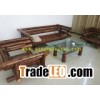 carbonized bamboo sofa and tea table
