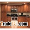 Solid wood kitchen cabinet