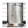 BT9228B,Frameless circle shower enclosure with sliding doors