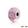 925 Silver Core Inner Flower Pink Murano Glass Beads