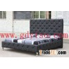 Faux leather bed