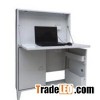 Patented France Style Steel Folding Retractable Computer Desk Against Wall With Stand Foot For SOHO