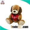 Plush Valentine Dog Toy With Red Heart Stuffed Toys