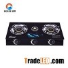 Good Quality Household Tempered Glass Triple Burner Desk Top Gas Cooker