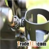 Black ABS Plastic Stroller Cup Holder With Velcro Strap