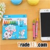 9cm Promotional 12 Pieces Crayon Non-toxic With Box Package For Student And Children