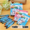 9cm Promotional 24 Pieces Crayon Non-toxic With Box Package For Student And Children