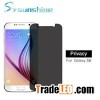 Privacy 2.5D 9H Tempered Glass Protector For Samsung Galaxy S6