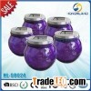 Violet Glass Jar Light Led Solar Garden
