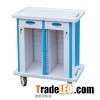 One Drawer Plastic-steel Columns With Two Buckets ABS Transfusion Trolley