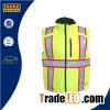 Polyester Winter Insulated Waterproof Yellow Traffic Safety Vest