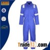 Mens Cotton Summer Blue Long Sleeves Mechanic Hi Vis Coverall