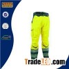 Men's Fluorescent Red Waterproof Insulated Work Trouser With Reflective Tape