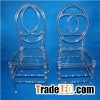 Clear Plastic Resin Double C Fishback Chair