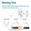 Special Customized Glazing Trim Stop Structure Stainless Steel Door