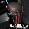 Black Genuine Leather Gear Shift Knob Cover For Audi Old A3 A4 A5 A6 A8 Q5 Q7 Automatic