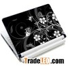 Protective Laptop Black Flower Vinyl Skin Sticker For Mac Book