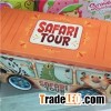 Big Rectangular Bus Shape Toy Tin Box
