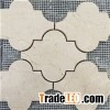 Cream Marfil Marble Mosaics For Flooring Tiles