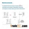 Special Customized Hardware Reinforcements Structure Stainless Steel Door
