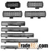 3W ETI Chips 4D Lens Bottom Brackets Double Row LED Light Bar